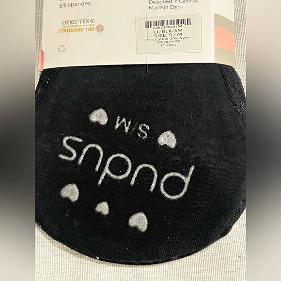 Women's Black Lace Pudus Liner (2 pairs in a package ) size small/medium - Picture 5 of 6